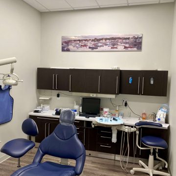 Dental chair with necessary monitoring setup