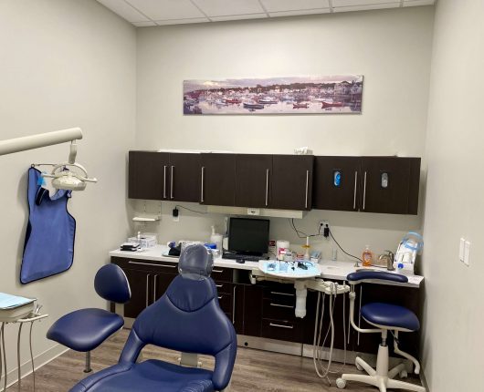 Dental chair with necessary monitoring setup